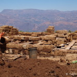 House being constructed out of mud bricks