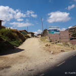 The turn off to Angasmarca at Yamobamba
