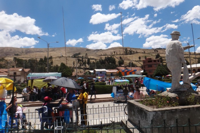 Peru - Market day in one of the villages on the way to the Pastoruri Highway