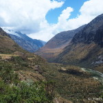 Views of the valley while climbing up the switchbacks to Laguna 69