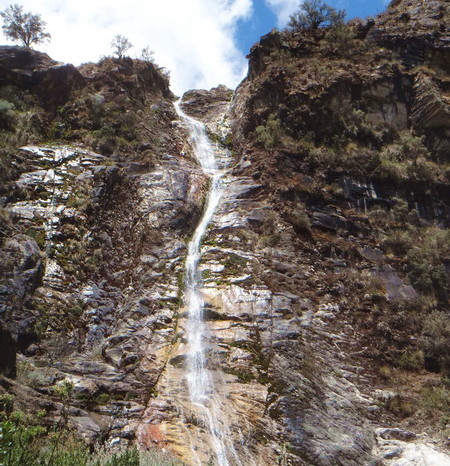 Laguna 69  - One of the waterfalls on the way to Laguna 69