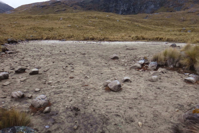 Santa Cruz Trek - We passed a number of dried up lagoons on the way to Punta Union