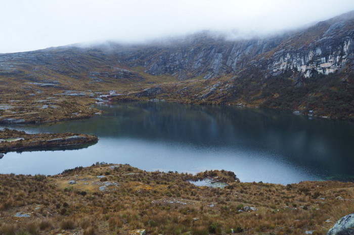 Santa Cruz Trek - We passed this lovely lake on the way to Punta Union. It must be beautiful when the sun is shining!