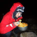 Dinner would have been perfect if my teeth weren't chattering while eating it! It was freezing at this altitude
