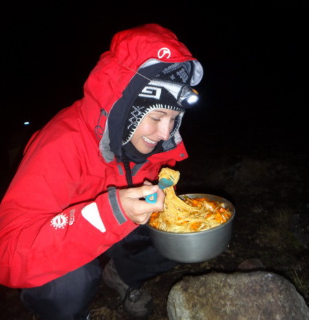 Santa Cruz Trek - Dinner would have been perfect if my teeth weren't chattering while eating it! It was freezing at this altitude
