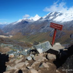 The highest point of our trek - the Punta Union Pass at 4750m, with views of stunning Laguna Taullicocha
