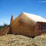 New house construction, Uros Floating Island, Lake Titicaca
