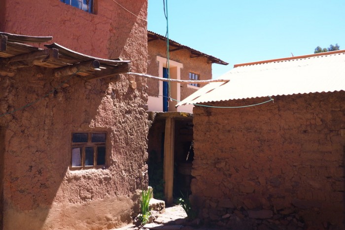 Peru - Aleecia's bedroom was up a little staircase!  Amantani Island, Lake Titicaca