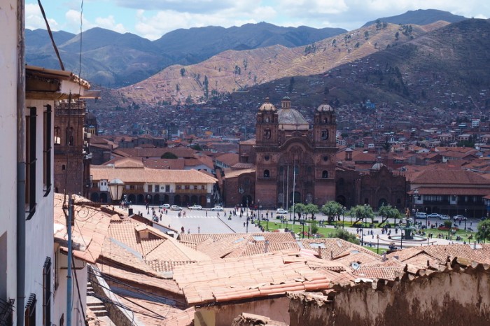 Peru - View of Cusco from the San Cristobal Church, Cusco