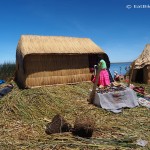 We visited one of the Uros Floating Islands, Lake Titicaca