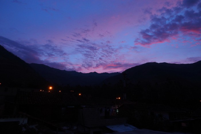 Peru - Sunset over Cachora