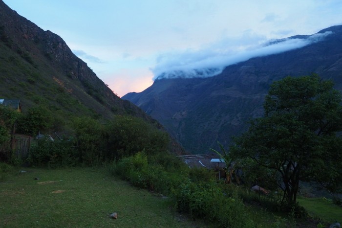 Peru - Day 1: Sunset over our camp