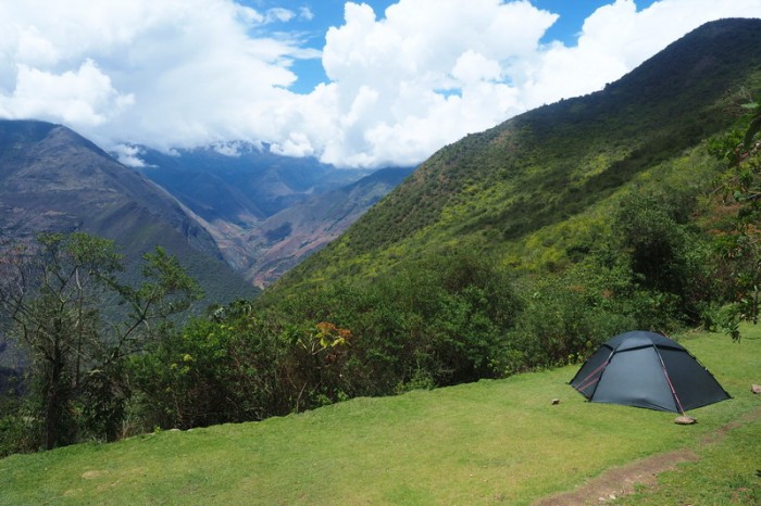 Peru - Day 2: Our campsite at Choquequirao