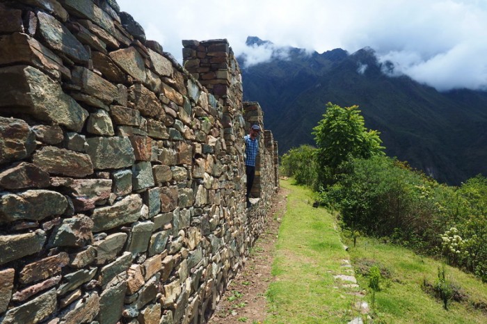 Peru - Day 2: David exploring the ruins at Choquequirao