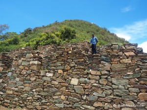 Day 2: David exploring the ruins at Choquequirao