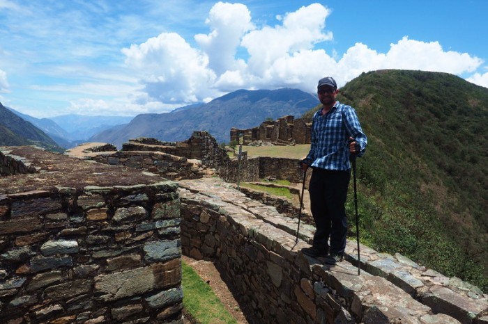 Peru - Day 2: David exploring Choquequirao