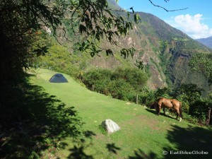 Day 2: Our campsite at Choquequirao
