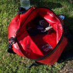 Day 2: We ended our day with a beer, chilled with icy cold water in our rack pack!