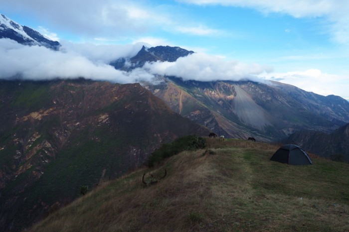 Peru - Day 3: Our campsite at Capuliyoc