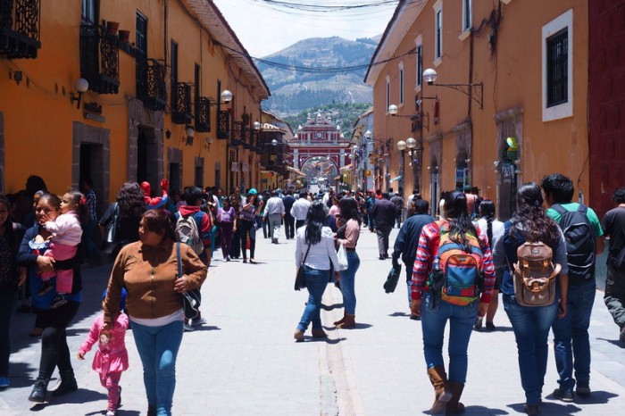 Peru - Pedestrian only street, Ayacucho