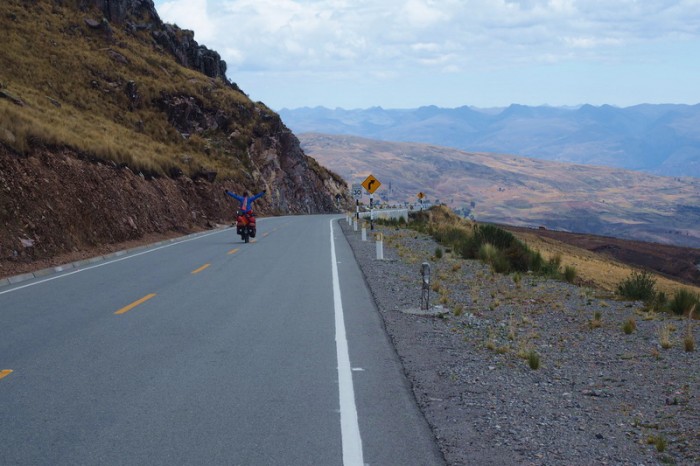 Peru - Coasting down the other side of the pass!