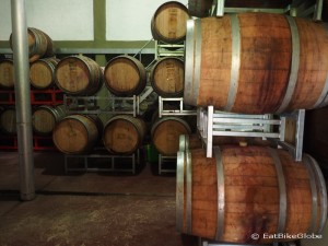 Wine barrels at Bodega Domingo Molina, Cafayate
