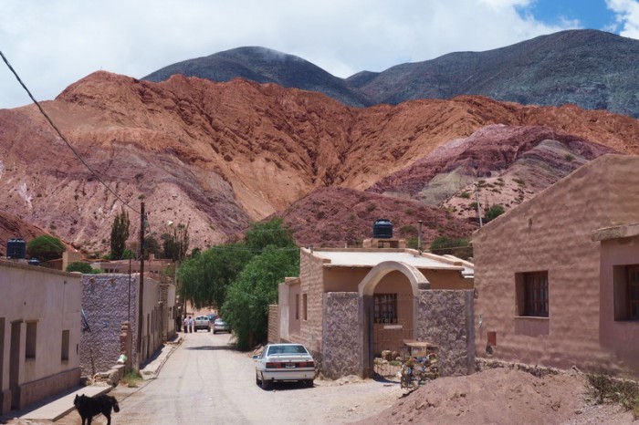 Argentina - The gorgeous town of Purmamarca - what a backdrop!