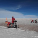 Not all the salt was pearly white on Salar de Coipasa