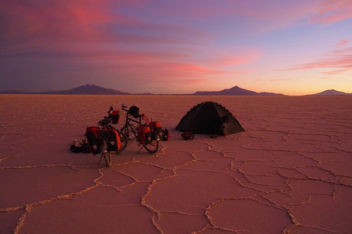 Bolivia - Amazing sunset, Salar de Coipasa
