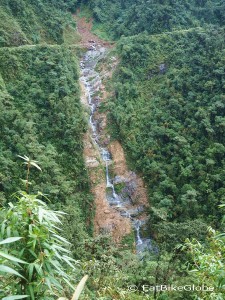 One of the many beautiful waterfalls along the Death Road