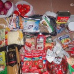This was the food that we bought in San Juan for our 8 day crossing of the Laguna Route