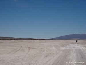 Day 1 of the Laguna Route: Crossing the Salar and following the railway line