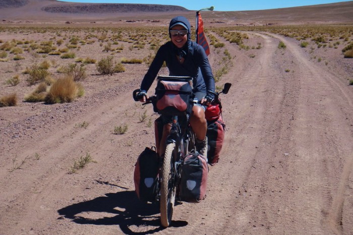Bolivia - Day 2 of the Laguna Route: Sandy, but mostly ride-able tracks to the International Road