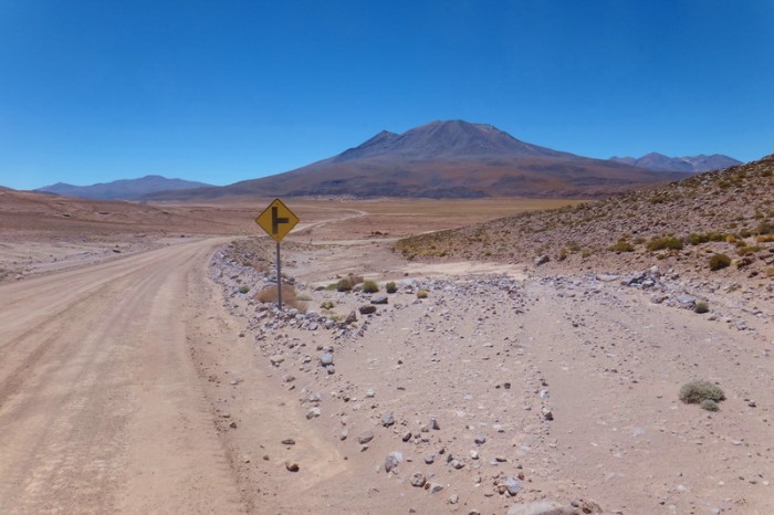 Bolivia - Day 2 of the Laguna Route: We turned off the International Road here