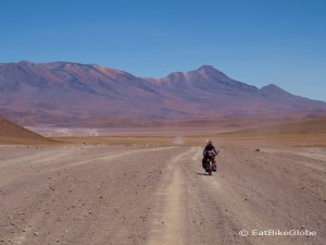 Day 3 of the Laguna Route: Cycling towards Hotel del Desierto - the road was still good here