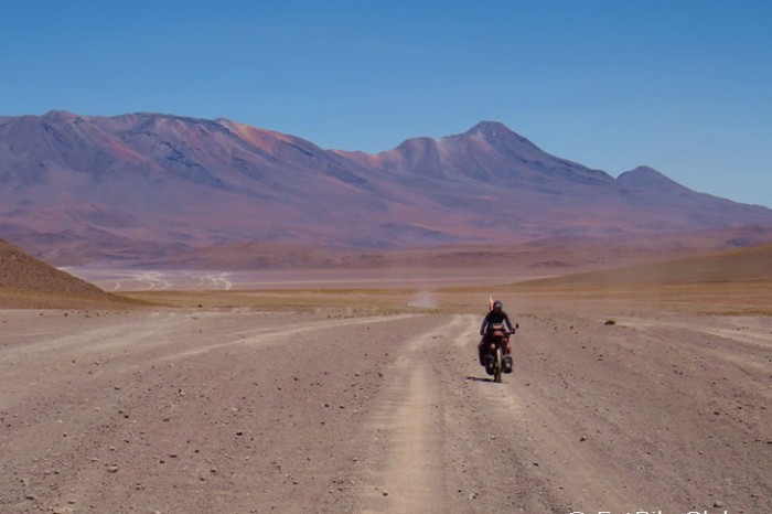Bolivia - Day 3 of the Laguna Route: Cycling towards Hotel del Desierto - the road was still good here