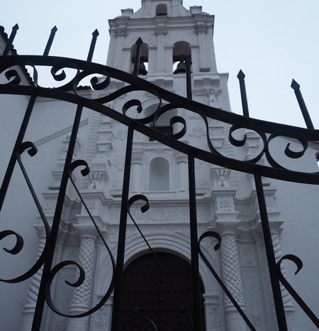 Bolivia - Beautiful white church in Sucre
