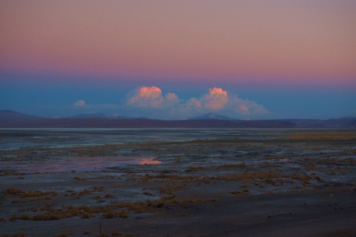 Bolivia - Day 6 of the Laguna Route: Sunset over Laguna de Chalviri 