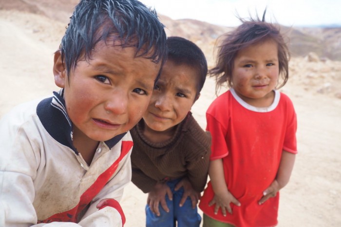 Bolivia - Miner's children, Cerro Rico, Potosi