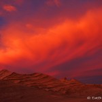 Spectacular sunset, Valle de la Luna, near San Pedro de Atacama