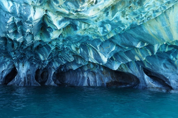 Chile - Marble caves near Puerto Rio Tranquillo